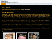 Tablet Screenshot of mens-haircuts.net